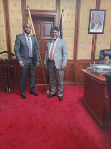 Principal Secretary Mr. Patrick Kilemi paid a courtesy visit to the Deputy Speaker of the Senate and Meru County