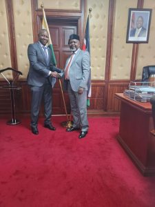 Senate Standing Committee on Trade, Industralization and Tourism held a meeting with the Principal Secretary, State Department for Cooperatives Hon. Patrick Kilemi