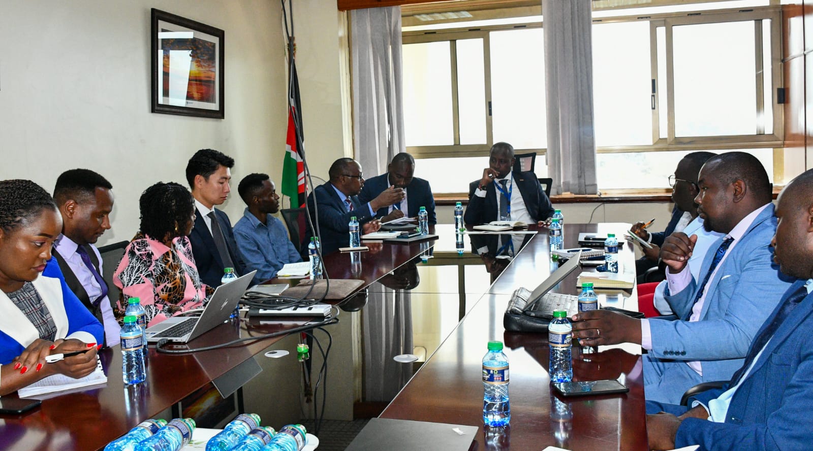 CS Mr. Patrick Kilemi chaired a meeting on Coffee Cherry Advance Revolving Fund Operation (CCARF) 2023
